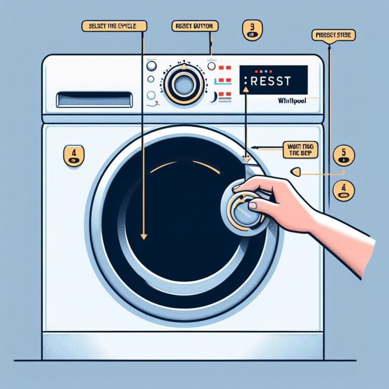 how do i reset a whirlpoolwasher